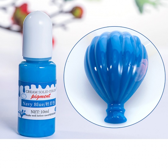 Picture of ( 10ml ) Resin Jewelry Craft Filling Material Pigment Dye Royal Blue (Contain Liquid) 1 Piece