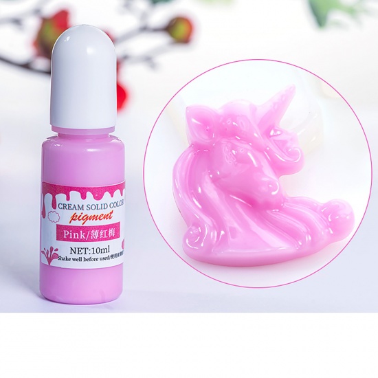 Picture of ( 10ml ) Resin Jewelry Craft Filling Material Pigment Dye Pale Lilac (Contain Liquid) 1 Piece