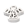 Picture of 304 Stainless Steel Religious Beads Angel Silver Tone 12mm x 10mm, Hole: Approx 1.7mm, 3 PCs