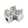 Picture of 304 Stainless Steel Religious Beads Angel Silver Tone 12mm x 10mm, Hole: Approx 1.7mm, 3 PCs