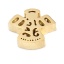 Bild von 304 Edelstahl Religiös Perlen Engel Vergoldet 12mm x 10mm, Loch: ca. 1.7mm, 2 Stück