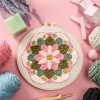 Picture of Wood Cartoon DIY Hand Poke Embroidery Kit DIY Handmade Craft Materials Accessories 1 Set
