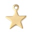 Immagine di Acciaio Inossidabile Charms Stella a Cinque Punte Oro Placcato 11mm x 9mm, 20 Pz