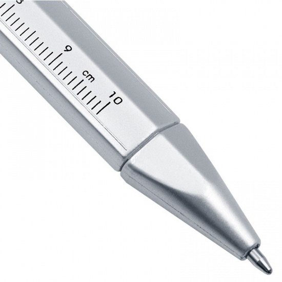 Picture of Gray - Multifunction 1.0mm Ballpoint Pen Vernier Caliper Creativity Stationery 14.8cm long, 2 PCs