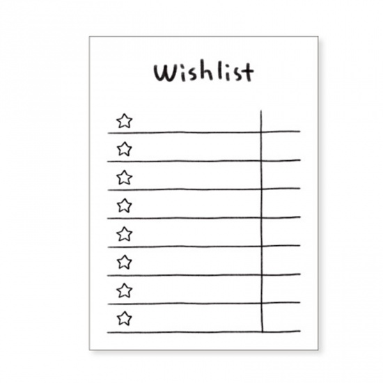 Immagine di White - 50 Sheets Creative Daily Memo Pad To Do List Time Schedule Planner Office School Supplies Stationery 6.5x9cm, 2 Copies