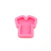 Immagine di Silicone Muffa della Resina per Gioielli Rendendo Vestiti Rosa 50mm x 48mm, 2 Pz
