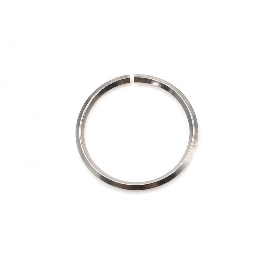 Picture of 1.9mm Stainless Steel Open Jump Rings Findings Round Silver Tone 25mm Dia., 100 PCs