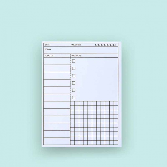 Picture of White - Plan Matters Paper Memo Sticky Note Student Stationery 7.5x10cm, 2 Copies