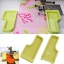 ABS 縫製ツール シームガイドポジショニングプレート黄緑色 7cmx 7cm、 1 セット ( 3個/セット） の画像