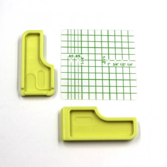 Immagine di Plastica Strumenti per Cucitura Chartreuse 7cm x 7cm, 1 Serie ( 3 Pz/Serie)
