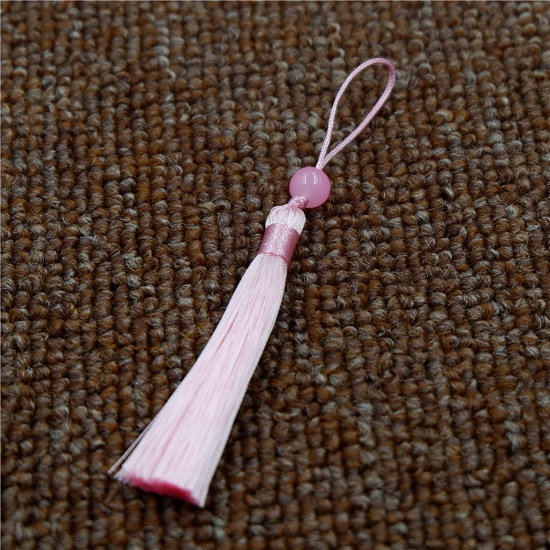 Picture of Polyester Tassel Pendants Tassel Pink 11.5cm, 10 PCs