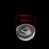 Immagine di Vetro Cupola Vetro in miniatura desiderio bottiglia globo bolla flaconcino cabochon per anelli orecchini per Abbellimento Mezzo Tondo Flatback Trasparente 16mm Dia, 5 Pz