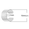 Imagen de Clip de oreja Clips Accesorios de pendiente Aleación del Metal Del Zinc de Argentado 10mm, 1 Unidad
