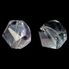 Bild von Glas Perlen Unregelmäßig Transparent AB Farbe Facettiert ca. 10mm x 9mm, Loch: 1.5mm, 30 Stücke