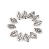 Picture of Zinc Based Alloy Spacer Beads Leaf Antique Silver Color About 9mm x 6mm, Hole: Approx 1.6mm, 200 PCs