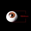 Изображение ABS Пластик Фурнитуры для Изготовления Кукол Оранжевый Глаза 16.0мм, 10 ШТ