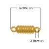 Picture of Connectors Findings Spring Gold Plated 32.0mm(1 2/8") x 9.0mm( 3/8"), 10 PCs