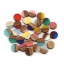 レジン+ウッド 木目調樹脂 カボション 円形 ランダムな色 10mm 直径、 10 個 の画像