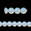Image de (Classement D) Perle en Opale (Imitation) Rond Blanc Givré 10mm Dia, Taille de Trou: 1.5mm, 39.1cm long, 1 Enfilade