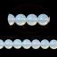Imagen de Ópalo (Grado D) ( Imitación) Cuentas Ronda Blanco 10mm Diámetro,Agujero: Aprox 1 mm, 39.1cm 40 unidades por 1 Sarta