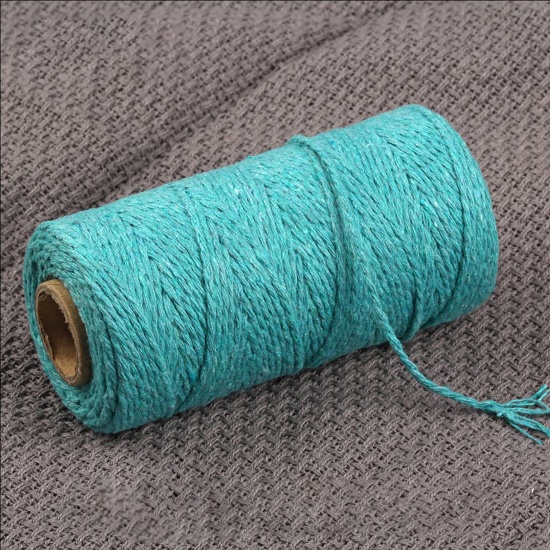 Picture of Cotton Thread Cord Blue 2mm, 1 Roll (Approx 100 M/Roll)