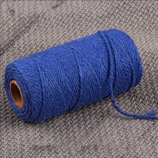 Picture of Cotton Thread Cord Dark Blue 2mm, 1 Roll (Approx 100 M/Roll)