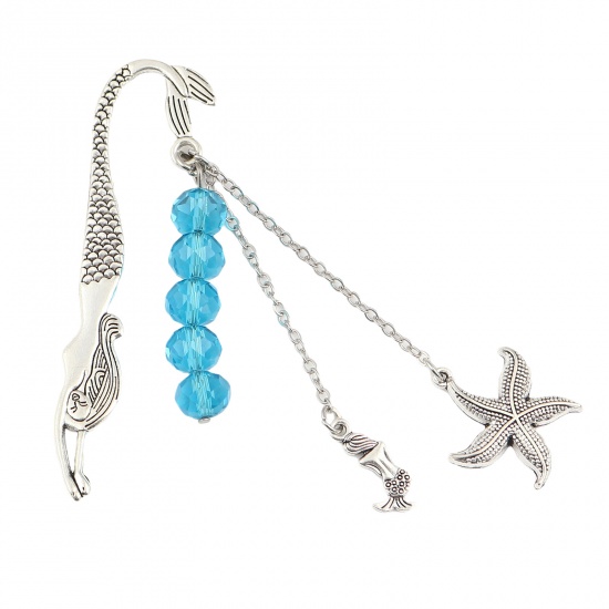 Picture of Acrylic Bookmark Mermaid Blue Star Fish 10cm, 1 Piece