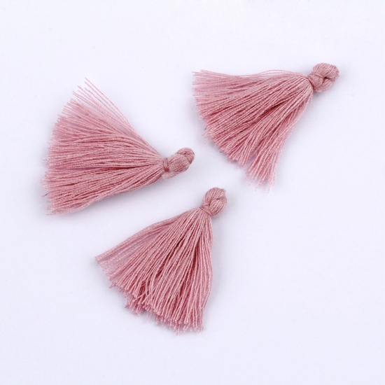 Immagine di Cotone Nappine Ciondoli Nappine Radice di loto Rosa 30mm, 50 Pz