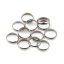 Immagine di 10 Pz Acciaio Inossidabile Pendenti Charms Connettori Anello Tono Argento 12mm Dia.