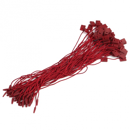 Picture of Polyester Label Cord Rope Wine Red 18.2cm , 200 PCs