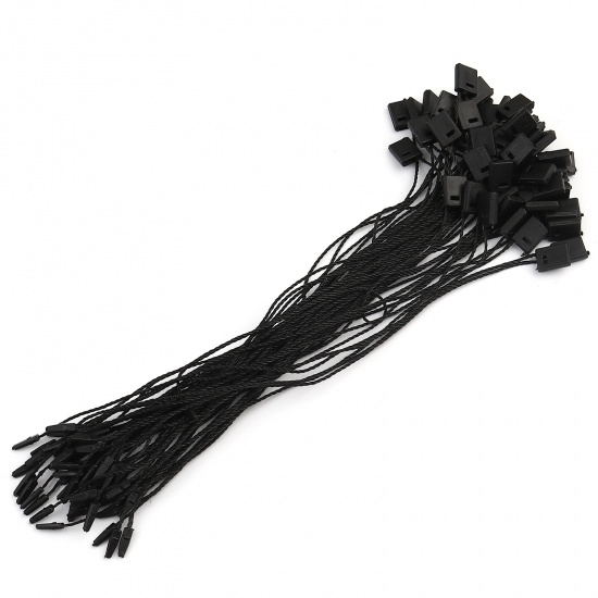 Picture of Polyester Label Cord Rope Black 18.2cm , 200 PCs