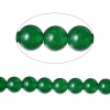 Immagine di (Grado B) Agata (Naturale & Tintura) Sciolto Perline Tondo Verde Scuro Circa 6mm Dia., Foro: Circa 1.2mm, lunghezza: 38.3cm 1 Filo (Circa 65 Pezzi/Treccia)