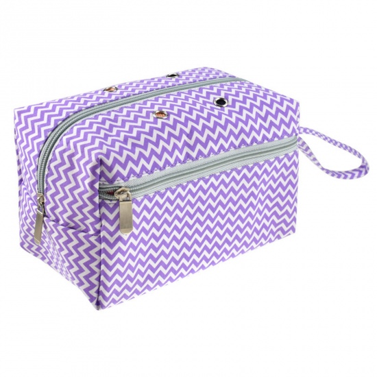 Picture of Cotton Polyester Blend Storage Bag Purple 21cm x 12.5cm, 1 Piece