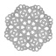 Picture of 304 Stainless Steel Filigree Stamping Embellishments Findings, Flower Silver Tone, Flower Hollow Carved 5.5cm(2 1/8") x 5.5cm(2 1/8"), 10 PCs