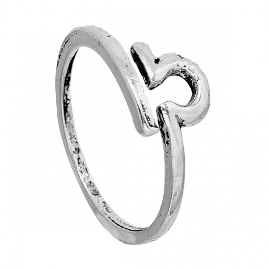 Picture of Adjustable Rings Antique Silver Color Libra 16.7mm( 5/8") US 6.25, 1 Piece