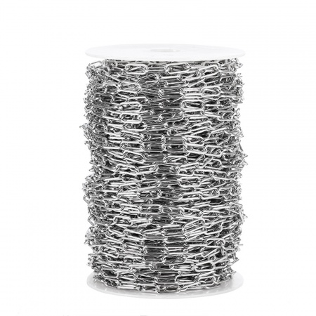 Picture of 1 M Vacuum Plating Stainless Steel Link Cable Chain For Handmade DIY Jewelry Making Findings Oval Multicolor