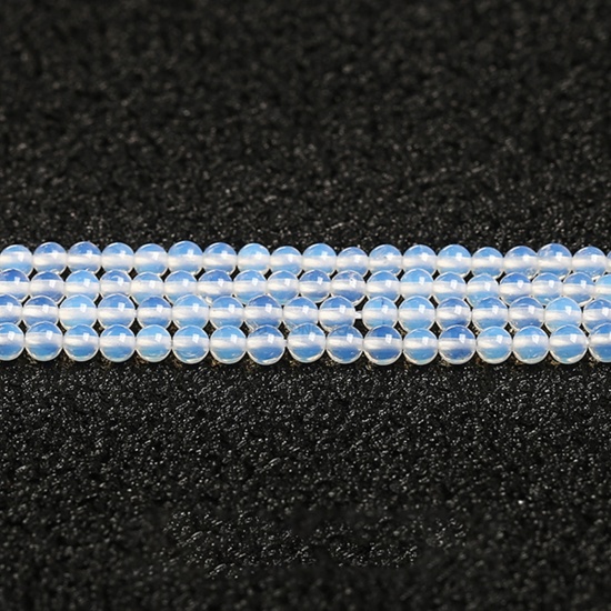 Picture of Opal ( Synthetic ) Beads Round Ivory About 2mm Dia., 37cm(14 5/8") - 36cm(14 1/8") long, 1 Strand (Approx 180 PCs/Strand)