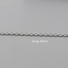 Picture of Copper & Iron Based Alloy Link Cable Chain Necklace Silver Plated 45cm(17 6/8") long, 1 Packet ( 12 PCs/Packet)