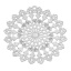 Immagine di Acciaio Inossidabile Charm Ciondoli Tondo Tono Argento Fiore Scolpito Filigrana 45mm x 44mm , 10 Pz