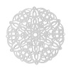 Изображение Филигранные цветок железа 304 Нержавеющая Сталь Кабошоны и Наклейки Цветы Серебряный Тон Полый 50мм x 50мм, 10 ШТ