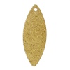 Image de Pendentif en Laiton Olivaire Couleur Laiton Sans Plaqué Dépoli 25mm x 10mm, 30 Pcs