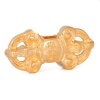 Image de Perles pour DIY Fabrication de Bijoux de Charme en Laiton Couleur Or 18K Nœuds Papillon 18mm x 8mm, Trou: Environ 2.8mm x 2.2mm, 5 Pcs                                                                                                                        
