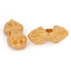Bild von Messing Abstandshalter Perlen für die Herstellung von DIY-Charme-Schmuck 18K Gold Schleife 18mm x 8mm, Loch: ca. 2.8mm x 2.2mm, 5 Stück                                                                                                                       