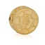 Immagine di Ottone Perline per la Creazione di Gioielli con Ciondoli Fai-da-te Colore Oro 18K Tondo 12mm x 11mm, Foro:Circa 1.6mm, 3 Pz