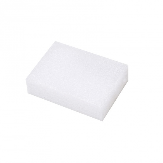 Picture of Pearl Cotton Neddle Felting Wool Felt Tools Craft Accessories Foam Cushion Rectangle White 15cm x 10cm, 1 Set