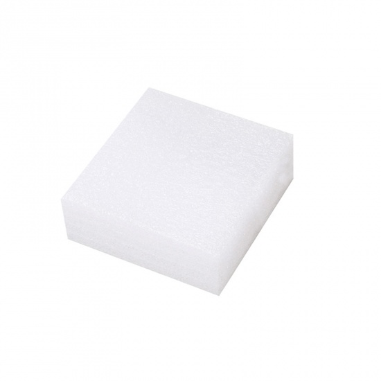 Picture of Pearl Cotton Neddle Felting Wool Felt Tools Craft Accessories Foam Cushion Square White 12cm x 12cm, 1 Set