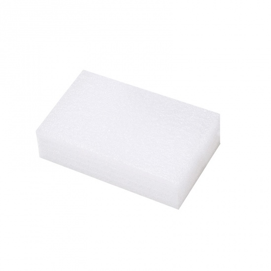 Picture of Pearl Cotton Neddle Felting Wool Felt Tools Craft Accessories Foam Cushion Rectangle White 12.5cm x 8cm, 1 Set