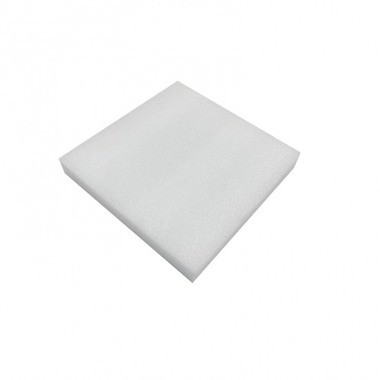 Immagine di Cotone perlato Accessori artigianali in feltro di lana per infeltrimento ad ago Quadrato Bianco 20cm x 20cm, 1 Serie