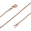 Picture of 1 Piece Vacuum Plating 304 Stainless Steel Snake Chain Necklace For DIY Jewelry Making Rose Gold 50.5cm(19 7/8") long