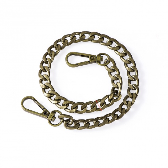 Picture of Aluminum Purse Chain Strap Bronzed 40cm(15 6/8") long, 1 Piece